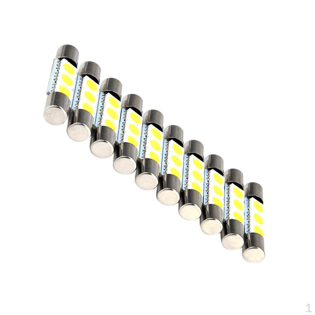 10X Белая гирлянда 28 мм 5050 3SMD светодиодная подсветка для зеркала
