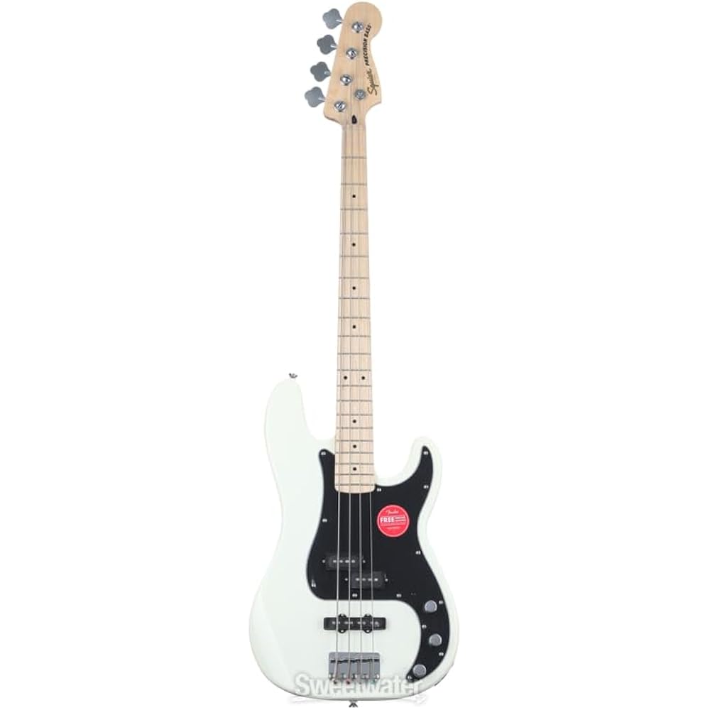 Squier от Fender Электробас серия Affinity™ Precision Bass® PJ, Кленовый гриф, Черная пик...