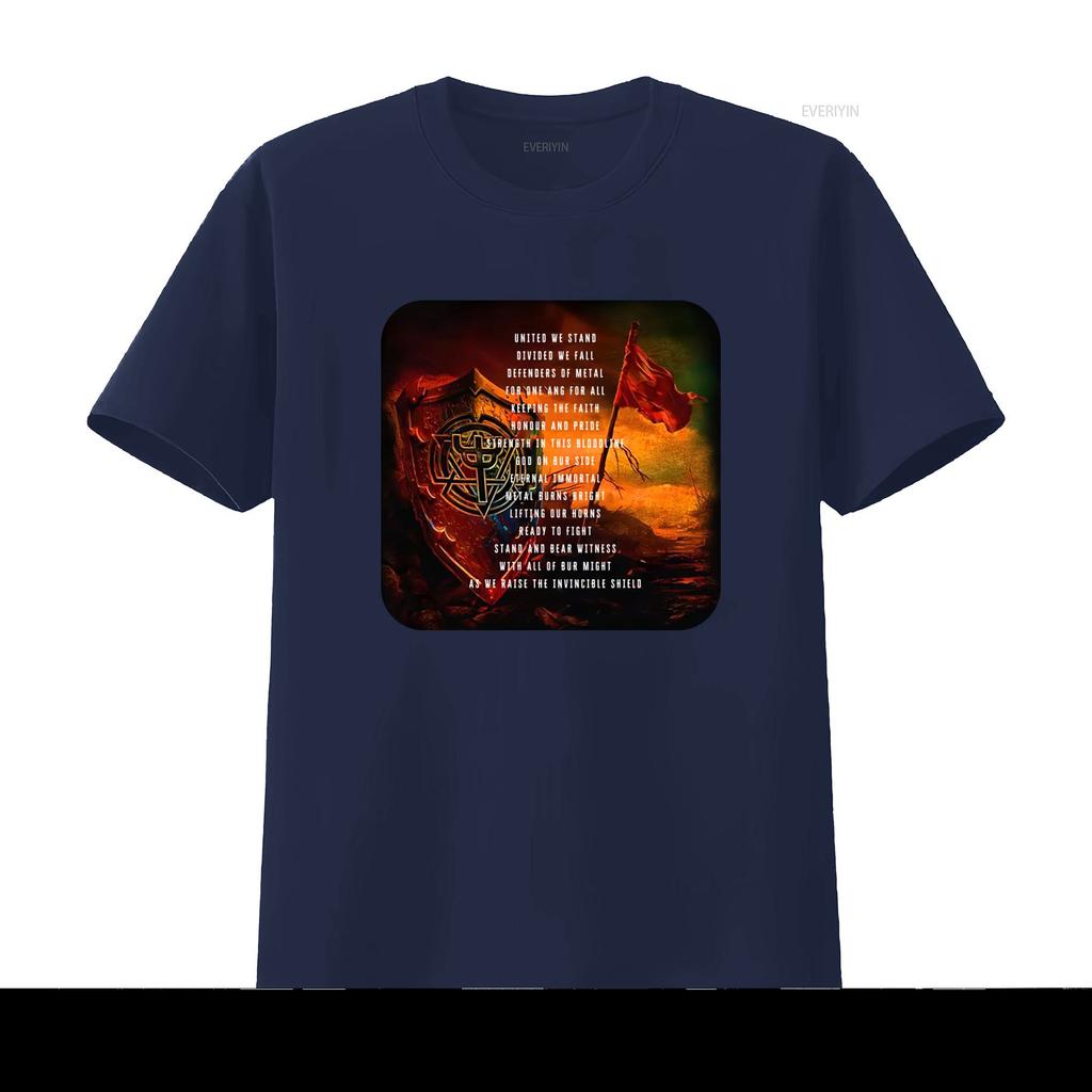 Judas Priest United We Stand Black Cotton T Shirt Defenders of Metal Strength in Bloodline Eternal Immortal vintage