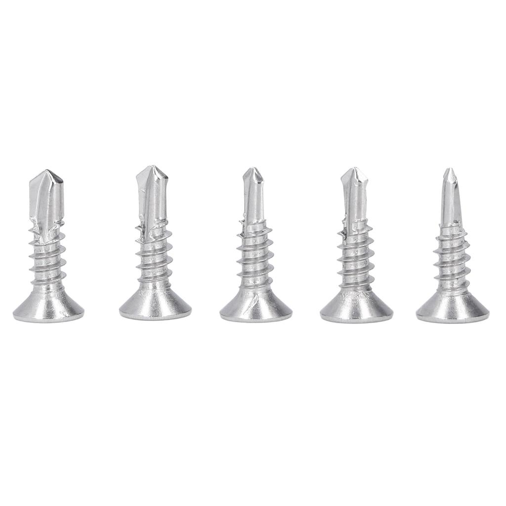 200 шт. Саморез с крестообразным потайным шлицем, нержавеющая сталь 410, номинальная длина 19 мм, M4.8?16