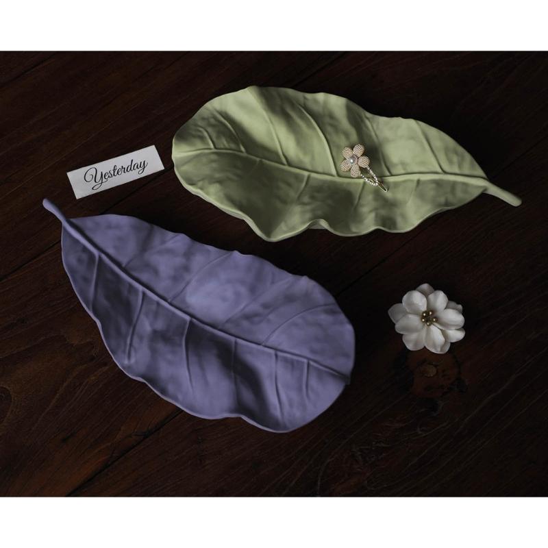 Формы для подставок для украшений, Формы для подносов для украшений, Формы для литья из смолы в форме листьев, Силиконовые формы для изготовления подносов своими руками