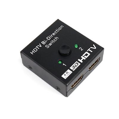 Переключатель HDTV 4K@60Hz Разветвитель 2 в 1 для игровых приставок, проекторов, телевизоров Без внешнего питания