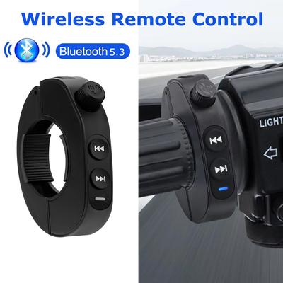 Беспроводной Bluetooth 5.3 Медиа-кнопка Пульт Дистанционного Управления Мотоциклетный Шлем Наушники Автомобильный Руль MP3 Музыка Плей Для Телефонов