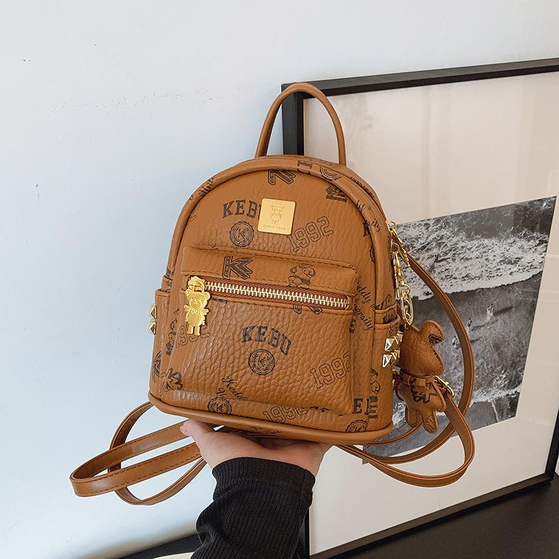 Мини рюкзак женский новый модный нишевый дизайн с принтом для выхода в свет, поездок на работу, путешествий, маленький рюкзак