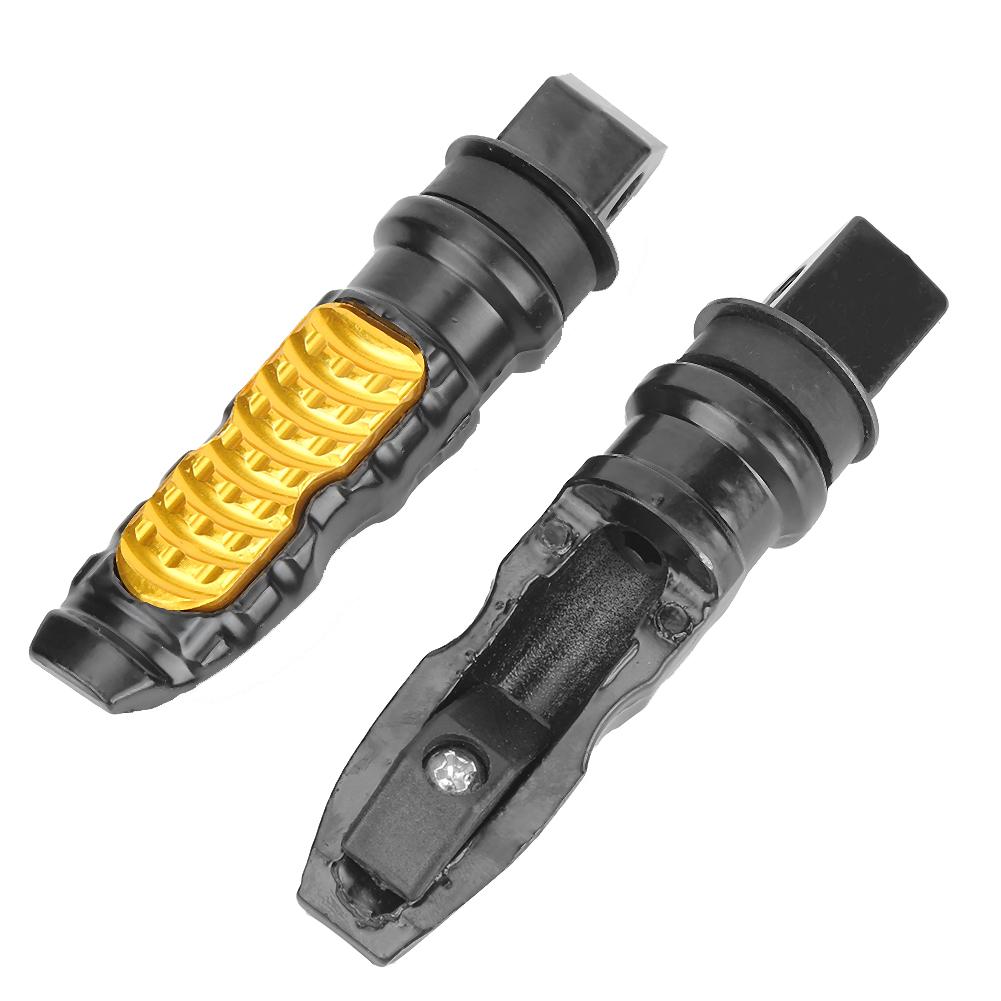 1 пара Универсальные алюминиевые педали подножки подставка для ног подножки желтые