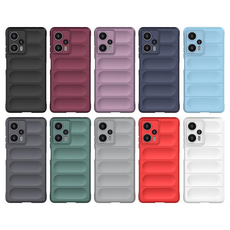 Для Poco F5 Чехол Чехол Poco F5 Capas Новый Бронированный Противоударный Резиновый Бампер для Телефона Мягкий ТПУ Для Чехлов Xiaomi Poco F 5 F5 Чехол