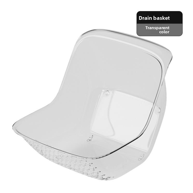Новая многофункциональная прозрачная кухонная корзина для слива овощей и фруктов