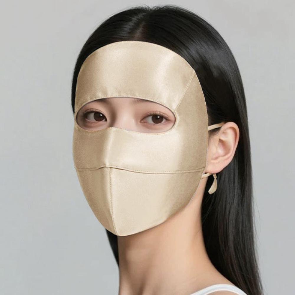 Breathable Summer Sunscreen Mask 100% Silk Bike Cycling Mask Fashion Face Mask  for Women