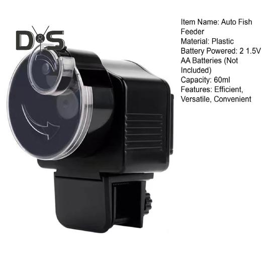 60 мл автоматическая кормушка для рыб для аквариума автоматический дозатор корма для рыб на батарейках кормушка для рыб-черепах
