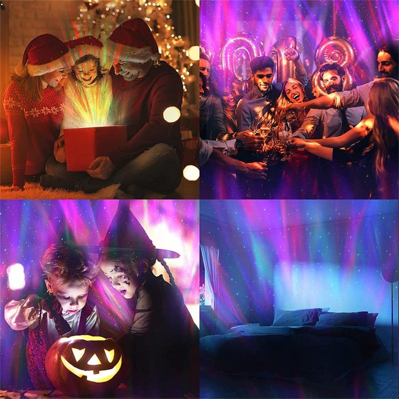 Северное сияние проекционная лампа фестиваль защиты глаз рождественские ночные огни для детской спальни