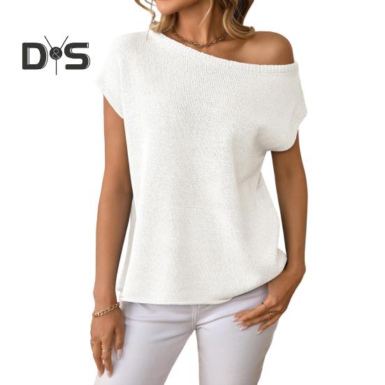 Женские топы с коротким рукавом и воротником-стойкой, однотонные футболки, весна-лето, эластичные пуловеры, топы на каждый день