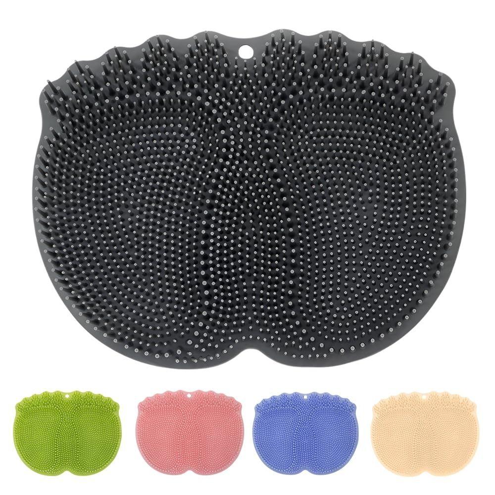 Exfoliation Silicone Foot Cleaning Massage Mat Non Slip Foot Scrubber Pad  for Daily Bath Use