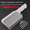 Flat Top Hair Cutting Comb Curved Gradient Comb Professional Barber Clipper For Men Heat Resistant Fade Brush Salon Styling Tool