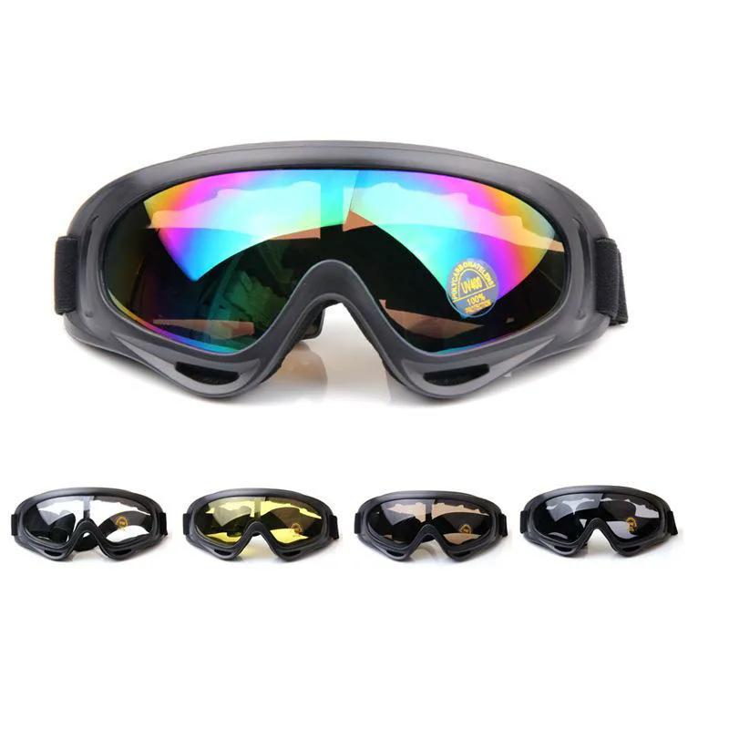 Ski Goggles Flexible Anti-uv Wind Sand Protecting Motorcycle Glasses Anti Glare Windproof Dustproof UV Protective Gears Accessories