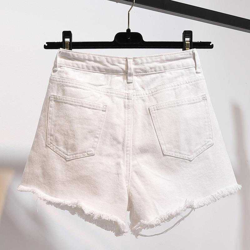 New Women's Denim Shorts Loose Wide-leg Hot Pants Light-colored Thin Girls' Super Shorts