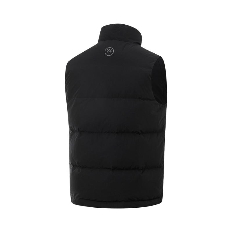 Li Ning Comfortable Warm Casual Simple Letter Print Stand Collar Vest Unisex Vests AMRU099-1