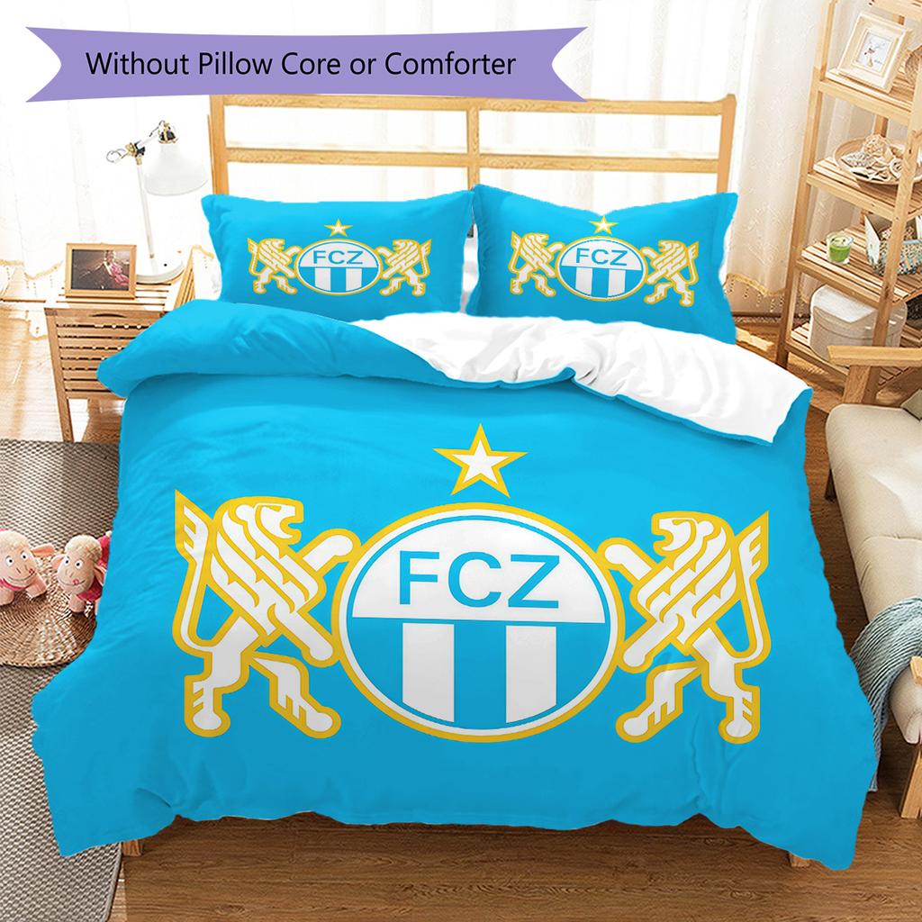 FC Luzern RugPattern Bedding Quilt Set Quilt Cover Pillowcase Home Decoration Birthday Gift (1 * duvet cover + 2 * pillowcase, without core)