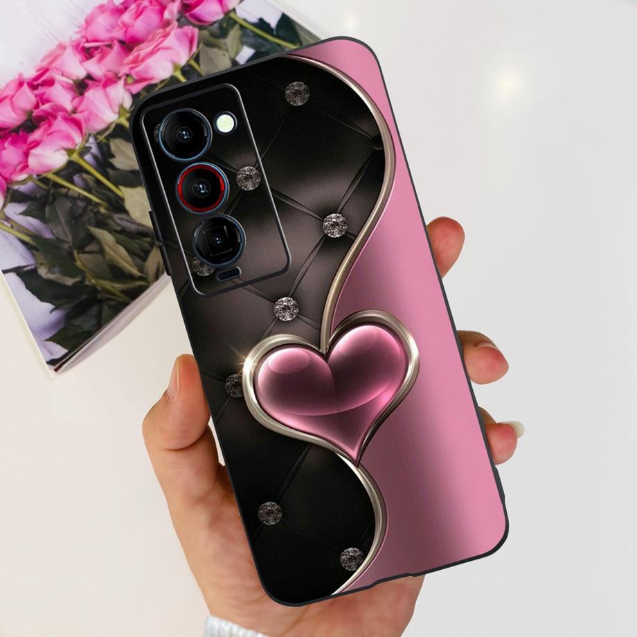 For Tecno Camon 18 P 18 Premier Camon18 Phone Case Capa Soft Liquid Silicone Bumper Etui Animals Flower Printed Funda Camon18