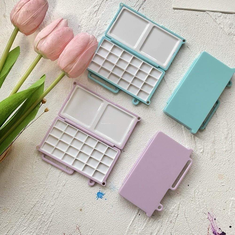 Magnetic Travel Painting Tray Mini Empty Paint Palette Compact Watercolor Paint Box  Artist
