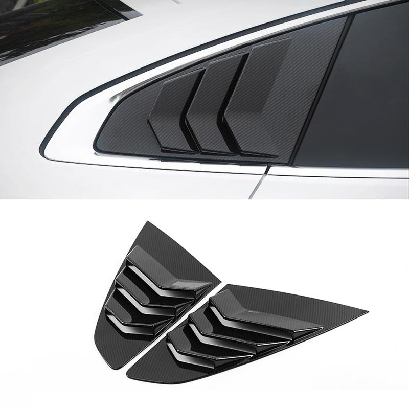 Подходит для VW Volkswagen Arteon CC 2017- Автоаксессуары Задняя треугольная оконная жалюзи Накладка-отделка 2 шт.