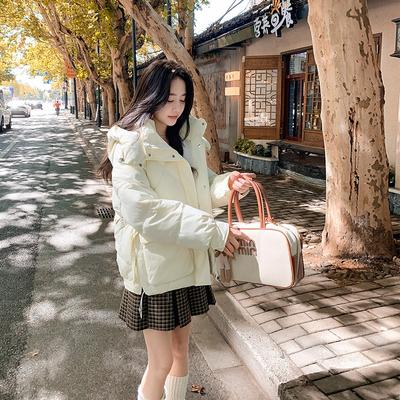 Модная хлопковая одежда женская с капюшоном зимняя новая маленькая свободная утолщенная универсальная теплая хлопковая куртка