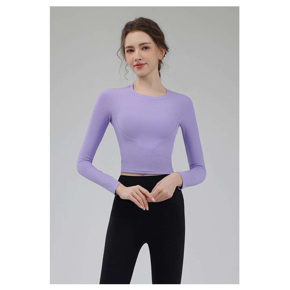 Women's Yoga Wear, Autumn Sports Top, Tight-fitting And Slim-fitting, Pilates, Long-sleeved, Elegant And Fashionable, Running Training, Fitness Wear