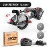 Electric Circular Saw 6" Brushless 21V Adjustable Angle 6800rpm