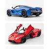 1/22 Zinc Alloy Ferrari Convertible Sports Car Metal Diecast Simulation Vehicle Sound Light Pull Back Collection Toys Boy Decorate Gifts