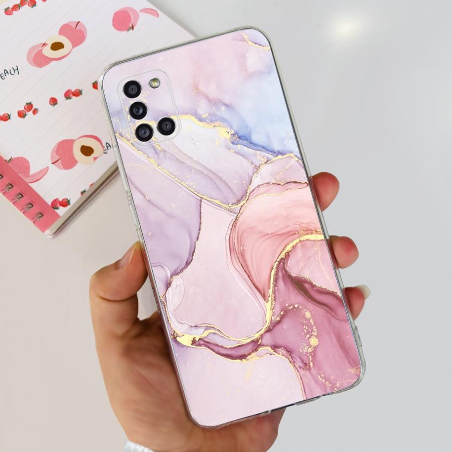 For Samsung A51 Case SM-A515F Flower Cover Fashion Silicone Soft Bumper Clear Funda For Samsung A31 A71 SM-A315F A 51 Phone Case