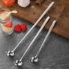 Stainsless Steels Dessert Spoon Long Handle Tea Coffee Stirring Spoons Kitchen Mixings Spoon for Dessert Milkshakes Salad