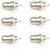 BNC Chassis Panel Mount Socket Female Jack Solder Type Connectors Adapter 6-Pack