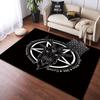 Satanic Carpet Horror Floor Mat Satan Pattern Home Decor Foldable Floor Mat Rugs Living Room Room Decor Tapetes