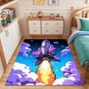 "Colorful Rocket Launch in Space" Patterned carpet, suitable as a non slip play mat for the living room and bedroom sofa