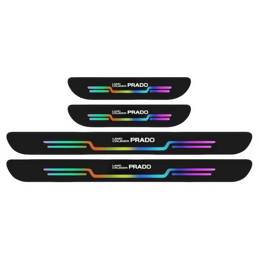 Land Cruiser Side Step Guard Scuff Plate Decal Applies To All Vehicles Interior Parts Latest Design Shiny Mirror Design Sticker Interior Accessories