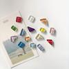 Lovely Glass Irregular Figure Magnetic Refrigerator Magnets Office Whiteboard Message Home Decoration