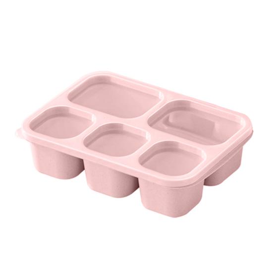 Контейнеры для обедов Bento для взрослых и детей. Многоразовые коробки для закусок с 5 отделениями для школьной работы, путешествий. Штабелируемые микроволновые печи. Безопасные кухонные инструменты.