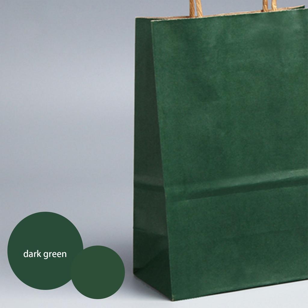 30pcs 18 Colors Optional Solid Color Kraft Paper Bags Can Be Used Multiple Times Shopping Bags, Holiday Gift Packaging Bags