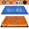 Песочница - SPRINGOS - 150 x 150 см - Пропитанная древесина - Складные скамейки - Защитная крышка