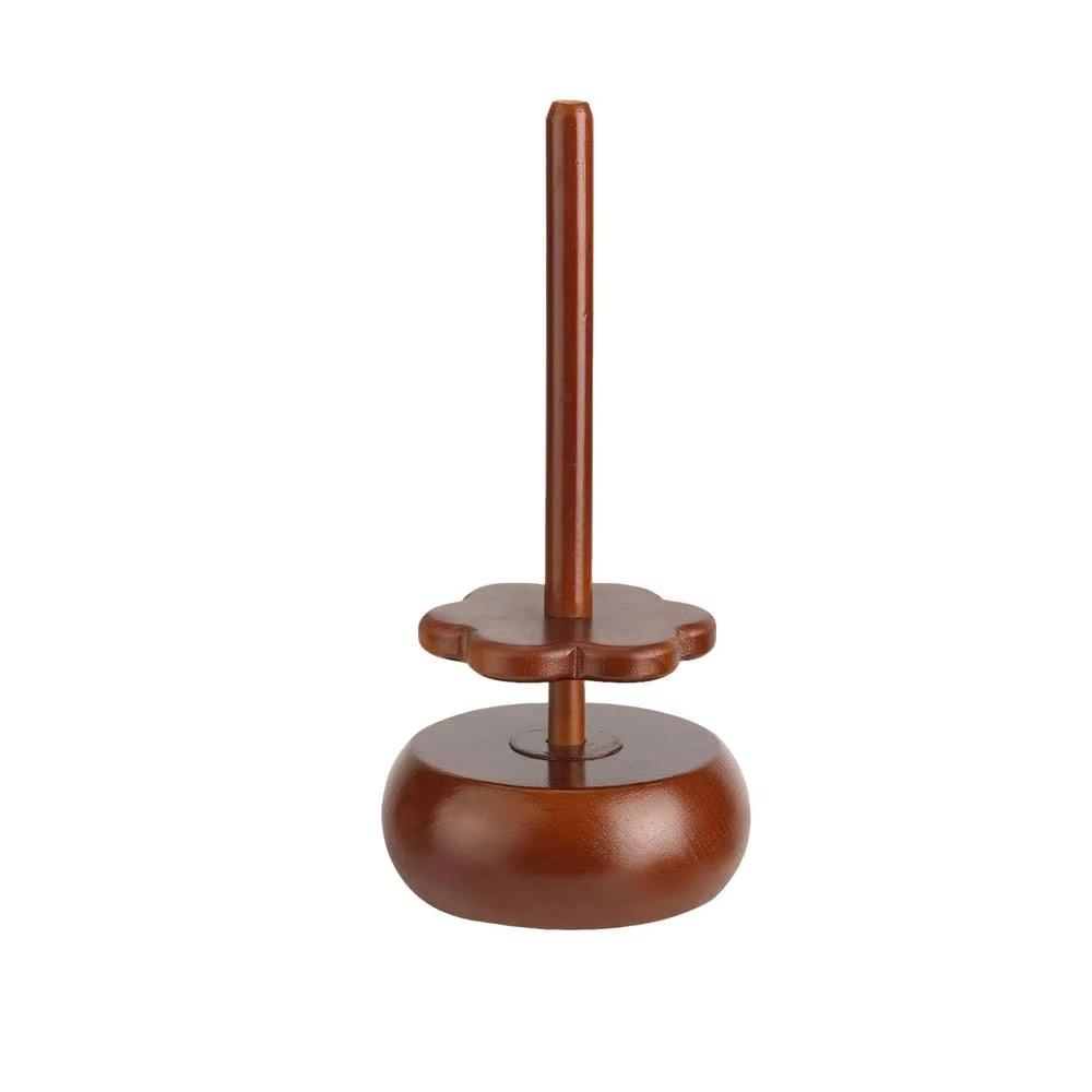 Rotatable Design Wooden Yarn Winder Stand Reusable Portable Magnetic Skein Rack Easy Assembly Smooth Rotation Crochet Winder