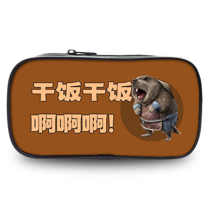 Fabric Nezha Oxford Pencil Case Organizer For Students And Teens Storage Bag