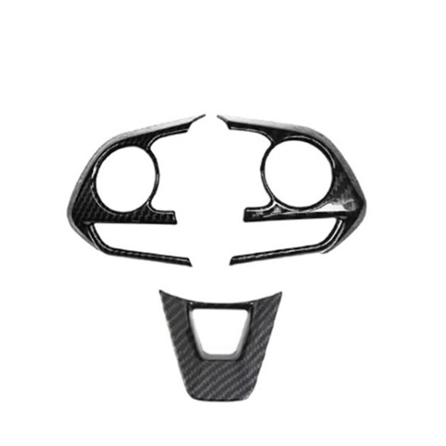 Для Toyota RAV4 2019-2021 Накладки переключателей рулевого колеса в стиле карбонового волокна Аксессуары