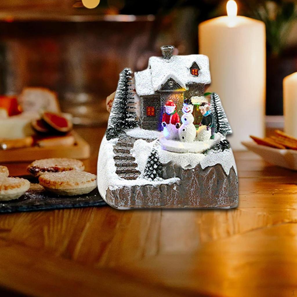 Рождественские музыкальные огни, Классическое движение, Сувениры для вечеринок, Снежная сцена, Дисплей для влюбленных,