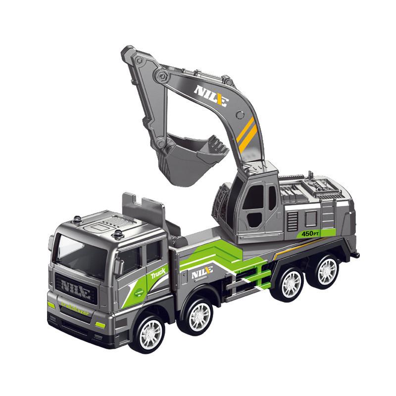 Inertia Alloy Construction Vehicles Set For Boys With Movable Parts And Visual Development