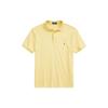 Polo однотонная рубашка поло с коротким рукавом мужская желтая RL14868-740