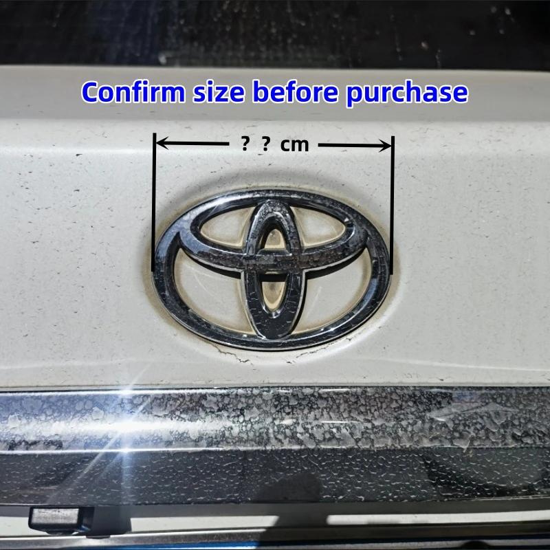 uwhpc2 3D Car Emblem sticker For Toyota Front Grill Hood Rear Trunk Logo Corolla Camry RAV4 Hilux Yaris Prius Prado Badge Accessory