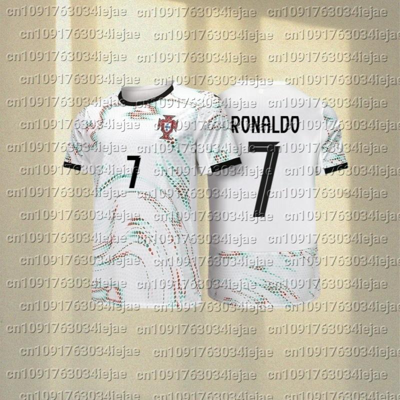 Португалия Мужская уличная одежда Футбол 3D-принт Быстросохнущая Дышащая Парные футболки для семейного образа Мужская/Женская Футболка с коротким рукавом