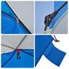 Beach Tent for 3 Persons Azure Blue Quick Release Waterproof