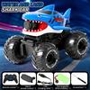 Amphibious RC Car, Remote Control Shark Toy with Water Spray, Gesture Sensing Off Road RC Truck, Water and Land RC