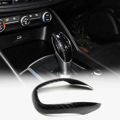 Накладка на ручку КПП (Сухой Карбон) для Alfa Romeo Giulia 2016-2022 гг