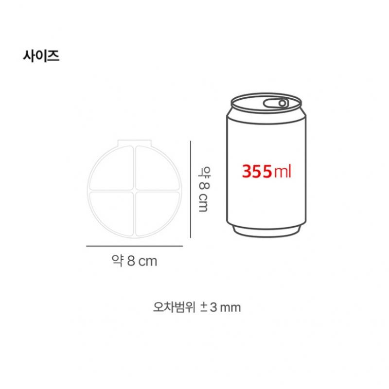 Daiso 4 Compartment Transparent Nail Palette